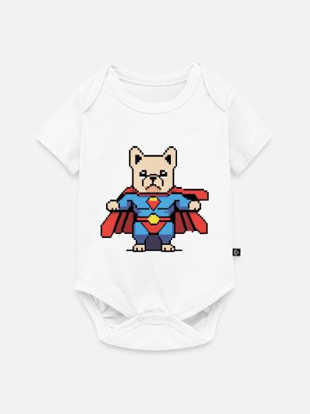 PixelPaws - Baby Premium Kurzarmbody - Weiß