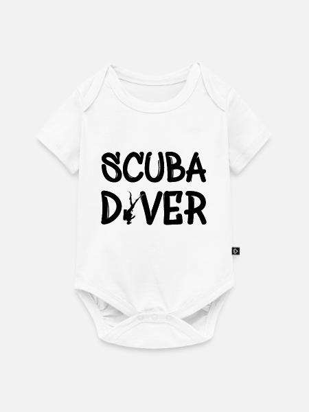 Scuba Diver - Baby Premium Kurzarmbody - Weiß