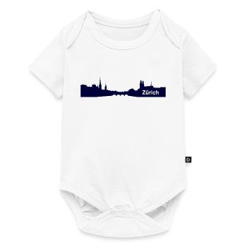 Zürich City Stadt Design - Alpha - Geschenkidee - Baby Premium Kurzarmbody - Weiß - Vorne