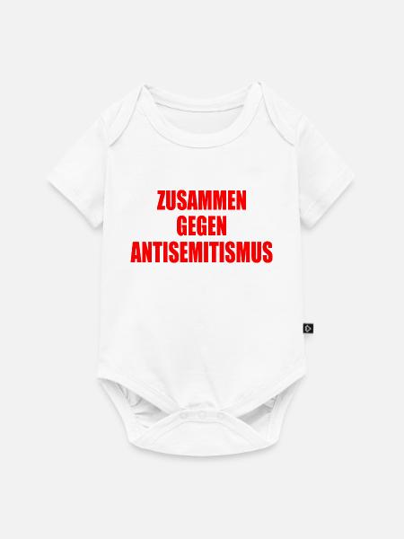 zusammen gegen antisemitismus - Baby Premium Kurzarmbody - Weiß