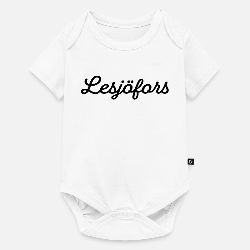 Lesjöfors noir - Body à manches courtes Premium Bébé - blanc