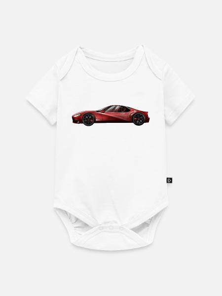 Futuristisches Sportwagen-Design - Baby Premium Kurzarmbody - Weiß