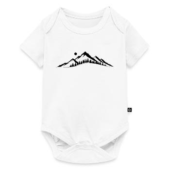 Horizon montagneux - Body à manches courtes Premium Bébé - blanc - Devant