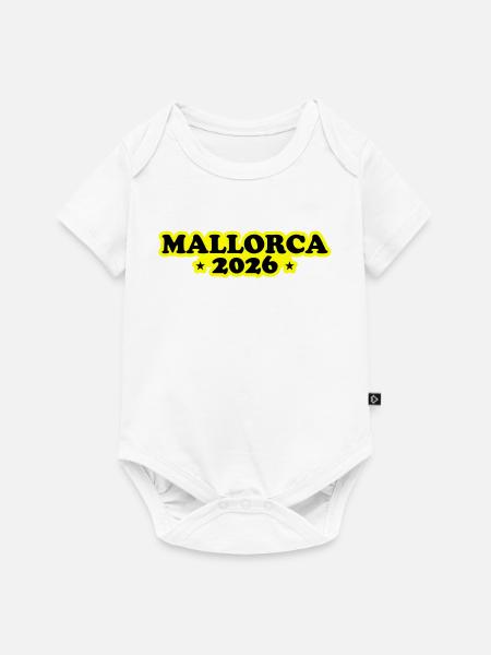 Mallorca 2026 - Baby Premium Kurzarmbody - Weiß