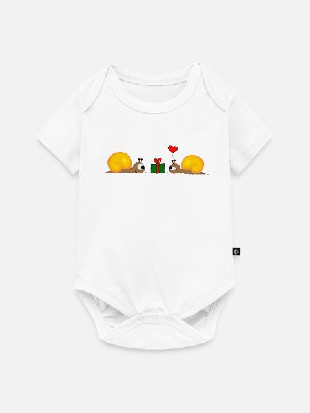 Snail-Gift - Baby Premium Kurzarmbody - Weiß