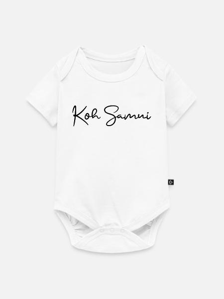Koh Samui Insel Thailand - Baby Premium Kurzarmbody - Weiß