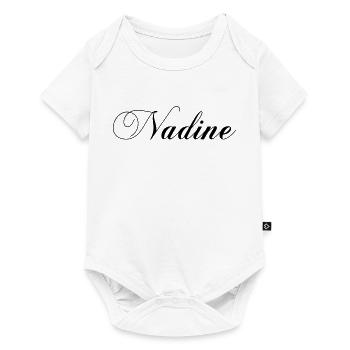 nadine_name - Baby Premium short-sleeve bodysuit - white - Front
