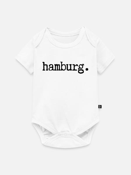 Hamburg - Baby Premium Kurzarmbody - Weiß