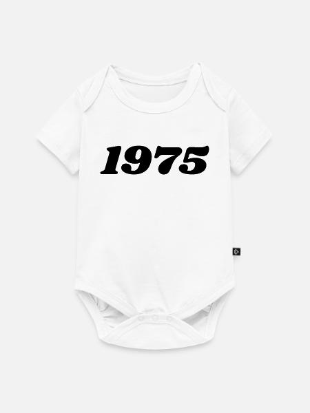 1975 - Baby Premium Kurzarmbody - Weiß