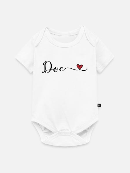 Doc - Baby Premium Kurzarmbody - Weiß