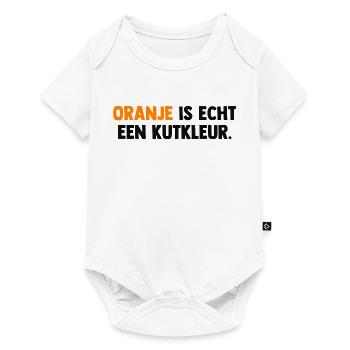 Oranje is echt een Kutkleur - Nederland - Niederla - Baby Premium Kurzarmbody - Weiß - Vorne