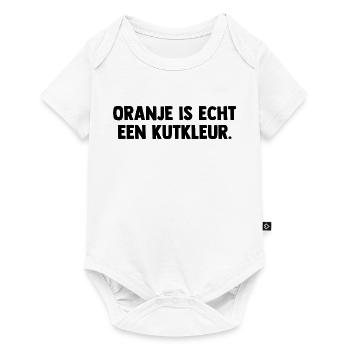 Oranje is echt een Kutkleur - Nederland - Niederla - Baby Premium Kurzarmbody - Weiß - Vorne