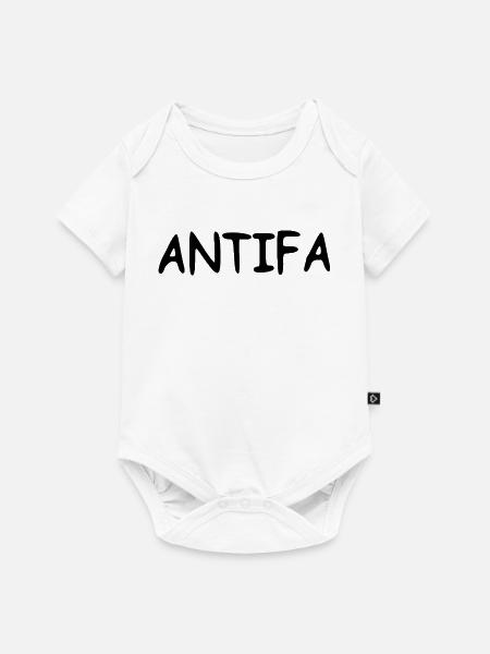 Antifa - black - Baby Premium Kurzarmbody - Weiß