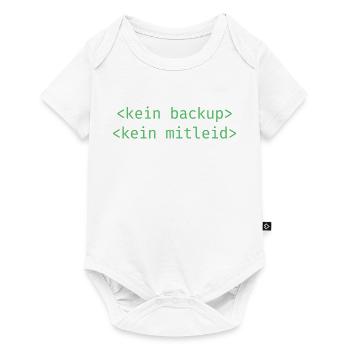 No Ticket No Support Informatiker IT Administrator - Baby Premium Kurzarmbody - Weiß - Vorne