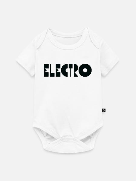 Elektro-Musik-Logo - Baby Premium Kurzarmbody - Weiß
