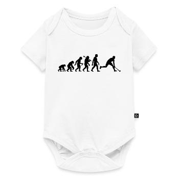 Feldhockey Evolution Für Hockey Spieler Sport - Baby Premium Kurzarmbody - Weiß - Vorne