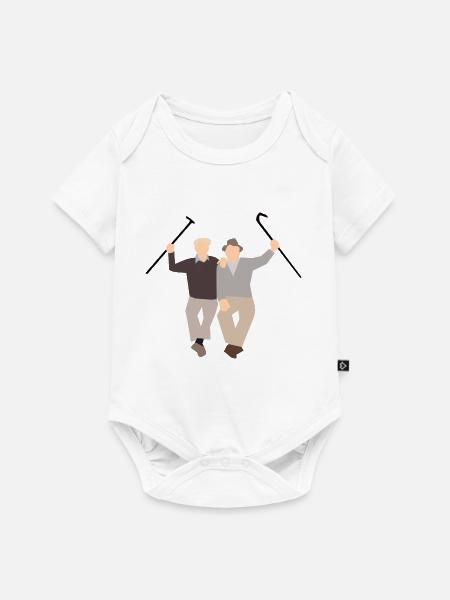 Alte Freunde - Baby Premium Kurzarmbody - Weiß