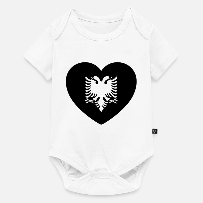 Albanie - Body à manches courtes Premium Bébé - blanc