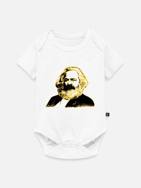 Karl Marx - Baby Premium Kurzarmbody - Weiß