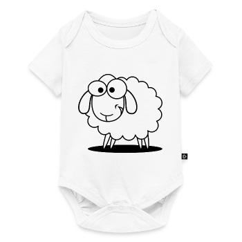 Cool sheep - Baby Premium short-sleeve bodysuit - white - Front