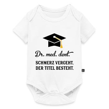 drmeddent - Baby Premium Kurzarmbody - Weiß - Vorne