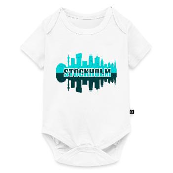 Stockholm Skyline - Baby Premium Kurzarmbody - Weiß - Vorne
