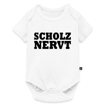 Scholz nervt - Baby Premium Kurzarmbody - Weiß - Vorne