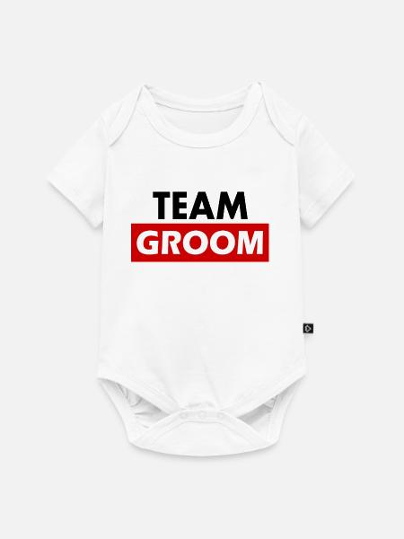 Team groom - Baby Premium Kurzarmbody - Weiß