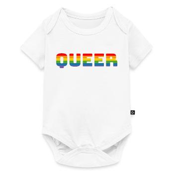 Rainbow queer LGBT CSD Chemise lgbtqi queer - Body à manches courtes Premium Bébé - blanc - Devant