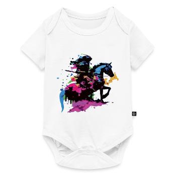 Rider Horse colorful - Baby Premium short-sleeve bodysuit - white - Front