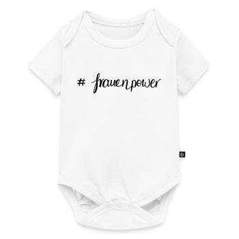 frauenpower - Baby Premium Kurzarmbody - Weiß - Vorne