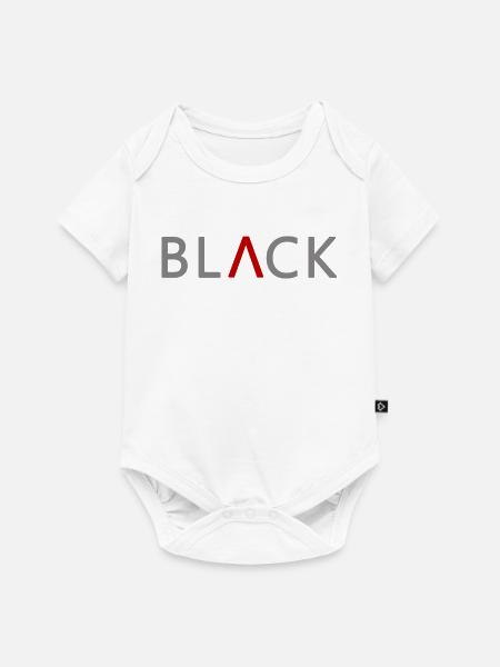 BLACK mit Stil - Baby Premium Kurzarmbody - Weiß