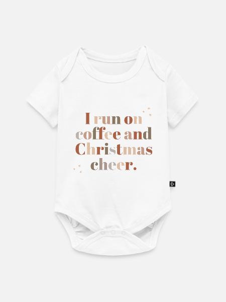 Coffee & Christmas cheer - Baby Premium Kurzarmbody - Weiß