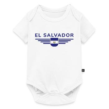 El Salvador T-Shirt Design - Body à manches courtes Premium Bébé - blanc - Devant