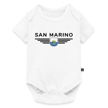 I Love San Marino, T-shirt design de style élégance - Body à manches courtes Premium Bébé - blanc - Devant