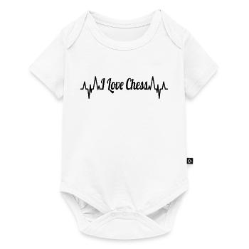 Chess Player Love - Baby Premium short-sleeve bodysuit - white - Front