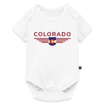 Colorado Fan T-Shirt – Mountains & Adventure - Baby Premium short-sleeve bodysuit - white - Front