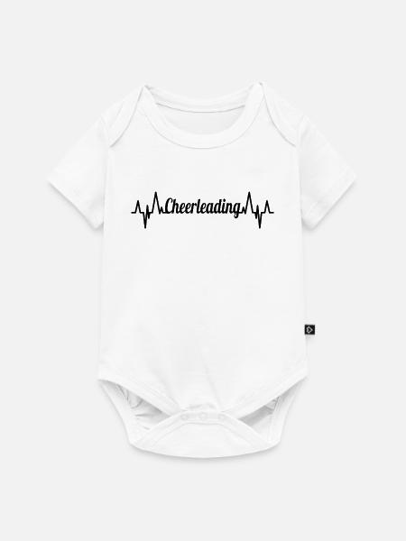 Cheerleader Herzklopfen - Baby Premium Kurzarmbody - Weiß