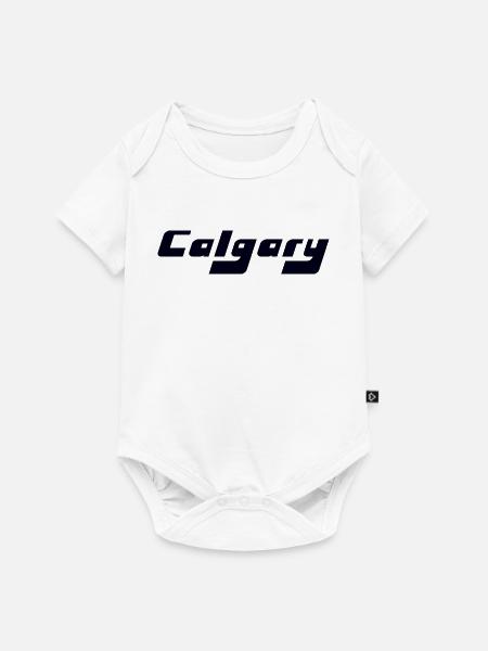 Calgary Canada - Baby Premium Kurzarmbody - Weiß