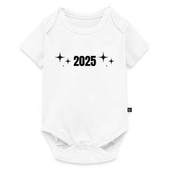 2025 - Jahr - Jahreswechsel - Baby Premium Kurzarmbody - Weiß - Vorne