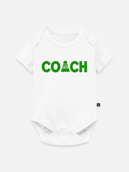 Federball Coach - Baby Premium Kurzarmbody - Weiß