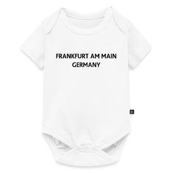 Frankfurt – Germany Text Design - Baby Premium short-sleeve bodysuit - white - Front
