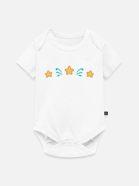 Aqua Star Splitter - Baby Premium Kurzarmbody - Weiß