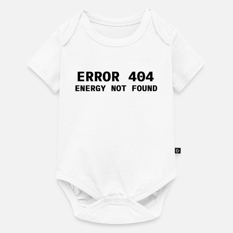 Error 404 - Energy not found - Baby Premium short-sleeve bodysuit - white