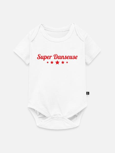 Super Dancer – Tanz - Baby Premium Kurzarmbody - Weiß