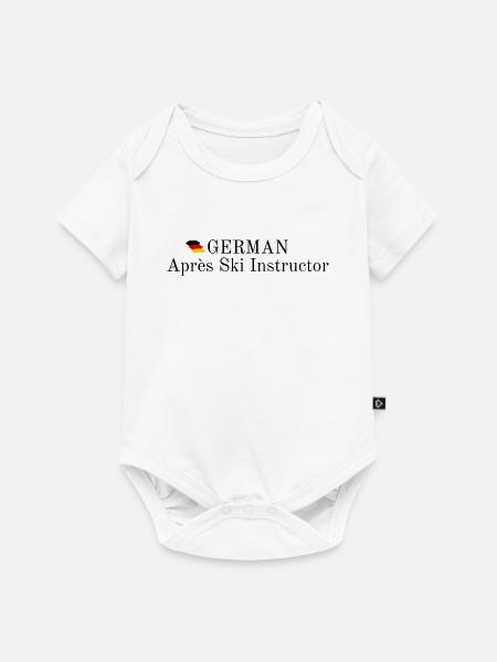 German Apres Ski Instructor - Baby Premium Kurzarmbody - Weiß