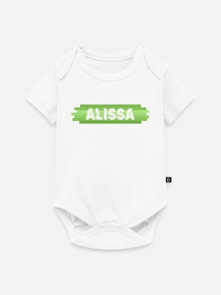 Alissa als Heldin - Baby Premium Kurzarmbody - Weiß