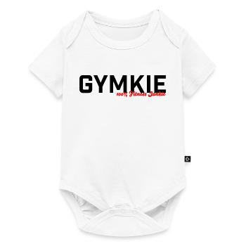 Gymkie Fitness Junkie Gym Sport Shirt - Body à manches courtes Premium Bébé - blanc - Devant