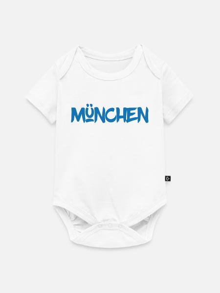 München - Bayern - Isar - Frauenkirche - Prater - Baby Premium Kurzarmbody - Weiß