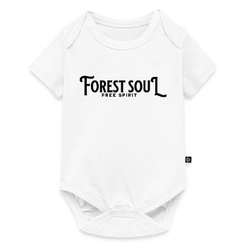 Esprit libre d’âme de la forêt - Body à manches courtes Premium Bébé - blanc - Devant